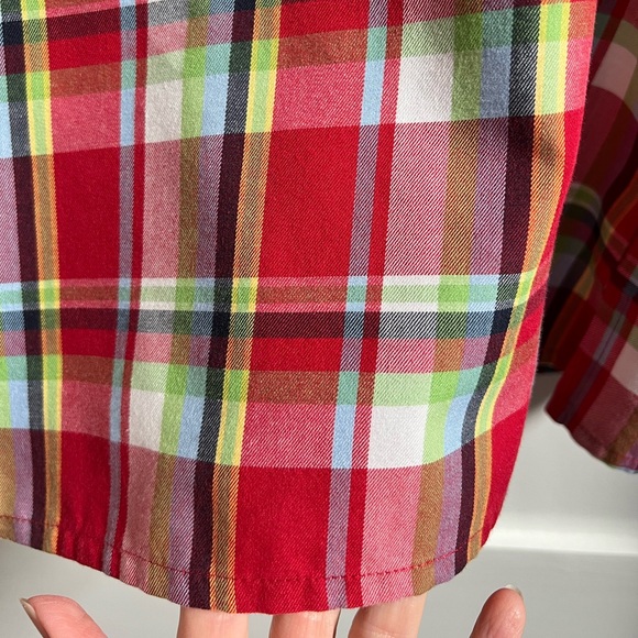 Allison Daley Plaid Blouse  14 P - Picture 9 of 12